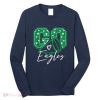Go Cheer Eagles Saying Females And Males Long Sleeve Shirt thumb 0