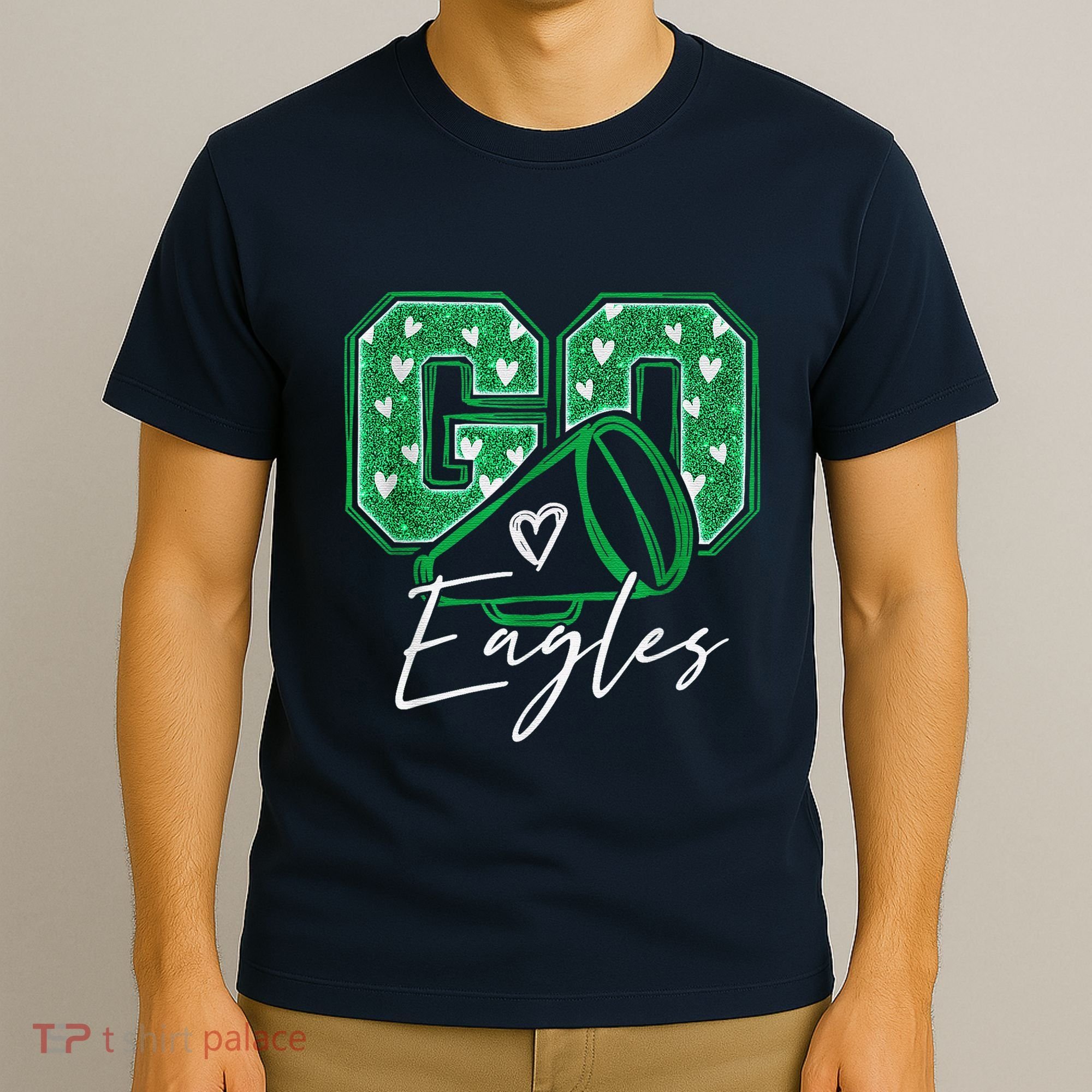 Go Cheer Eagles Saying Females And Males T-Shirt