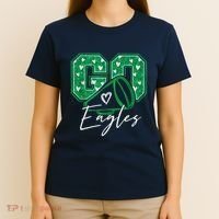 Go Cheer Eagles Saying Females And Males T-Shirt thumb 4