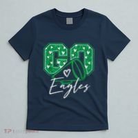 Go Cheer Eagles Saying Females And Males T-Shirt thumb 5