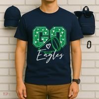 Go Cheer Eagles Saying Females And Males T-Shirt thumb 6
