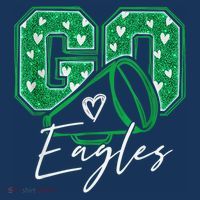 Go Cheer Eagles Saying Females And Males T-Shirt thumb 7