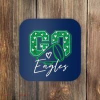 Go Cheer Eagles Saying Females And Males Coaster thumb 0
