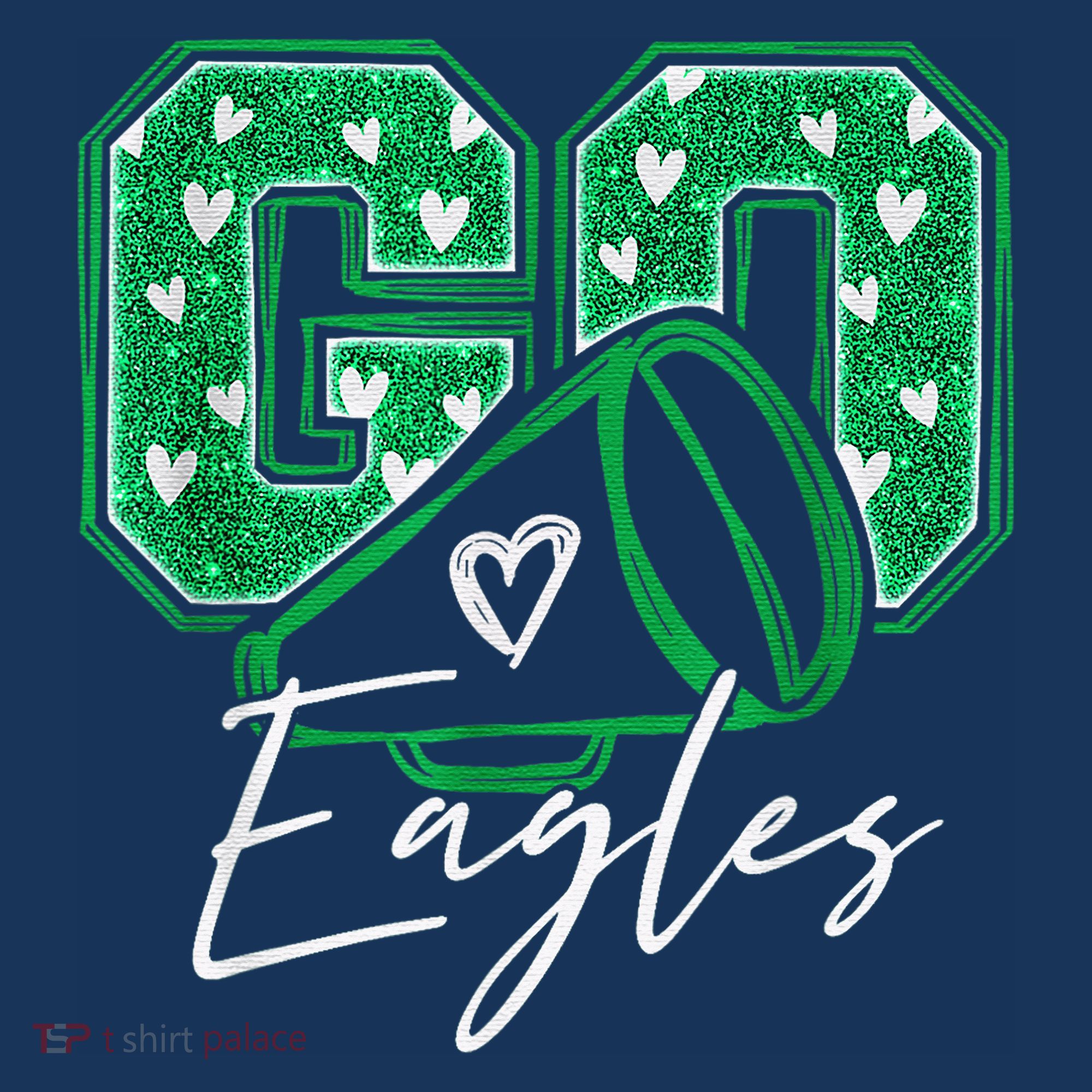 Go Cheer Eagles Saying Females And Males Women's Hoodie