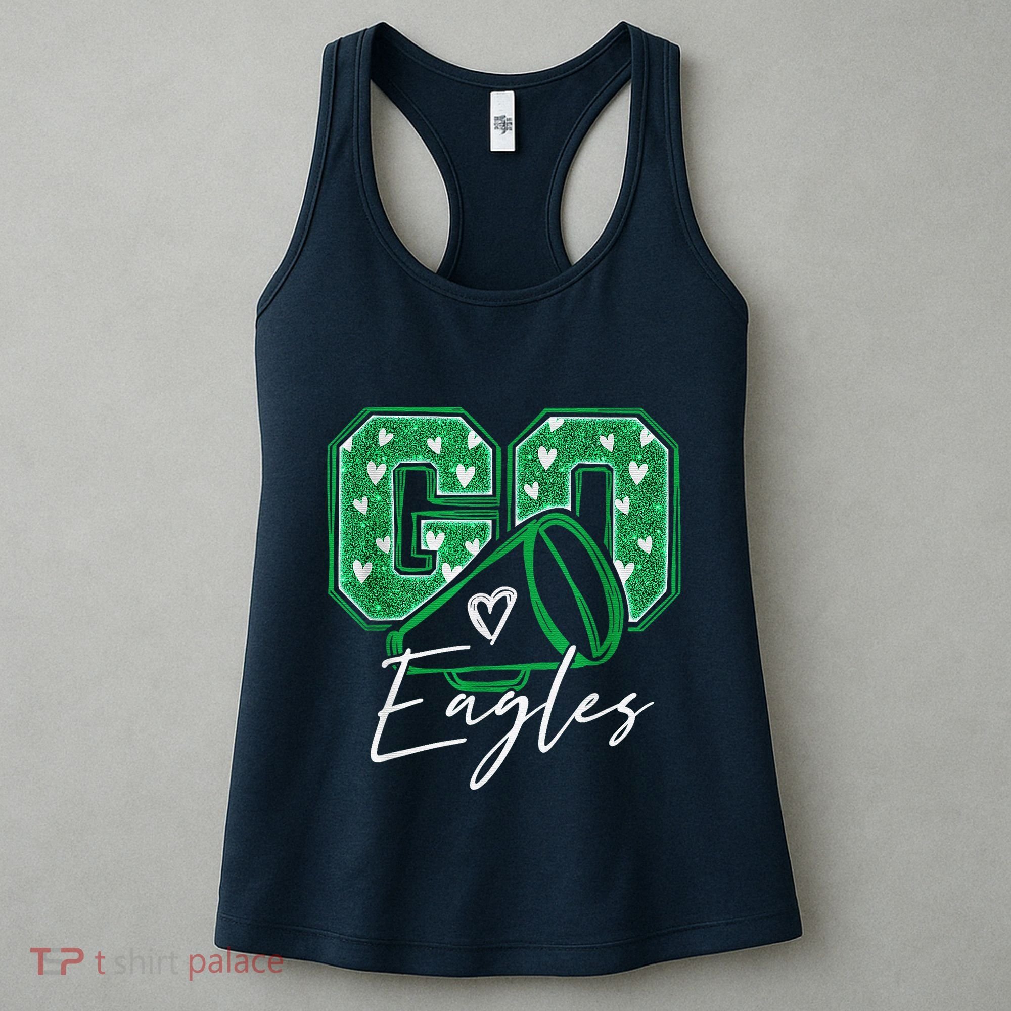Go Cheer Eagles Saying Females And Males Women's Tank Top