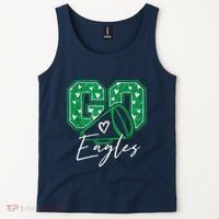 Go Cheer Eagles Saying Females And Males Tank Top thumb 2