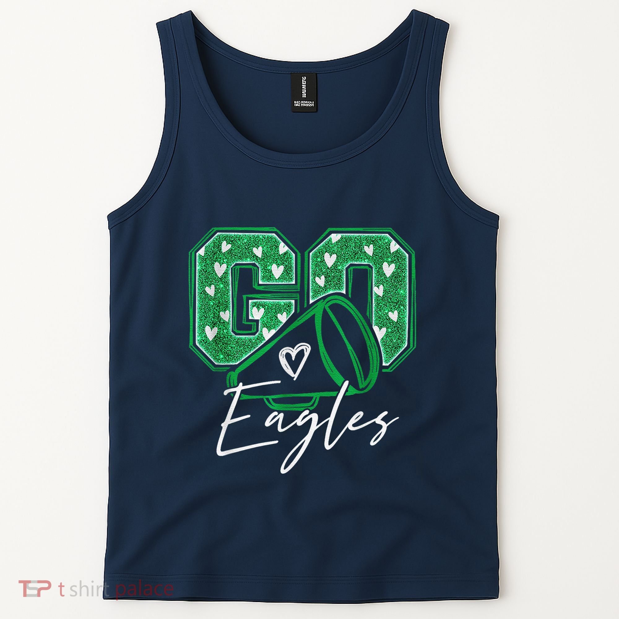 Go Cheer Eagles Saying Females And Males Tank Top