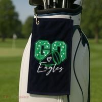 Go Cheer Eagles Saying Females And Males Golf Towel thumb 2