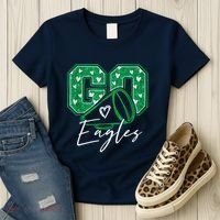 Go Cheer Eagles Saying Females And Males Women's T-Shirt thumb 3
