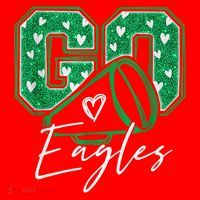 Go Cheer Eagles Saying Females And Males Santa Hat thumb 1