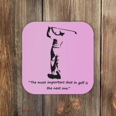 Golf Citation Essentielle De Ben Hogan Coaster
