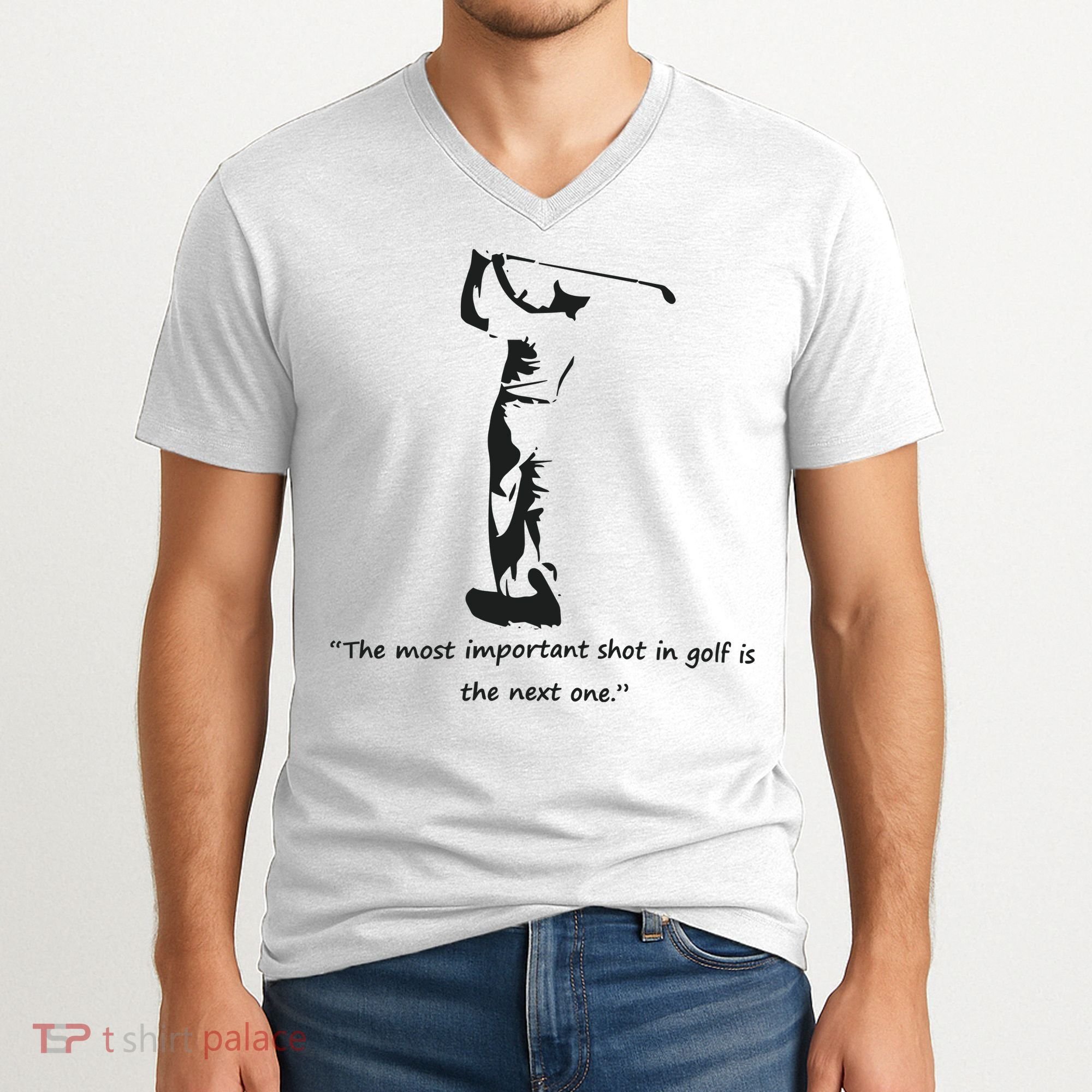 Golf Citation Essentielle De Ben Hogan V-Neck T-Shirt