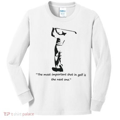 Golf Citation Essentielle De Ben Hogan Kids Long Sleeve Shirt