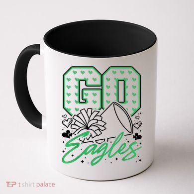 Go Cheer Eagles Design Gift Coffee Mug