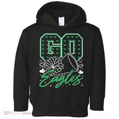 Go Cheer Eagles Design Gift Toddler Hoodie
