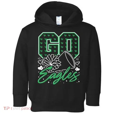 Go Cheer Eagles Design Gift Toddler Hoodie
