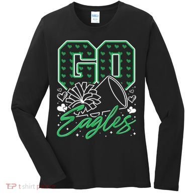 Go Cheer Eagles Design Gift Women's Long Sleeve Shirt