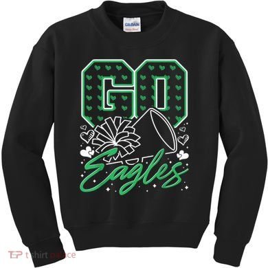 Go Cheer Eagles Design Gift Kids Sweatshirt