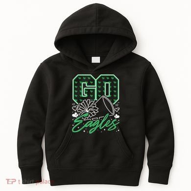 Go Cheer Eagles Design Gift Kids Hoodie