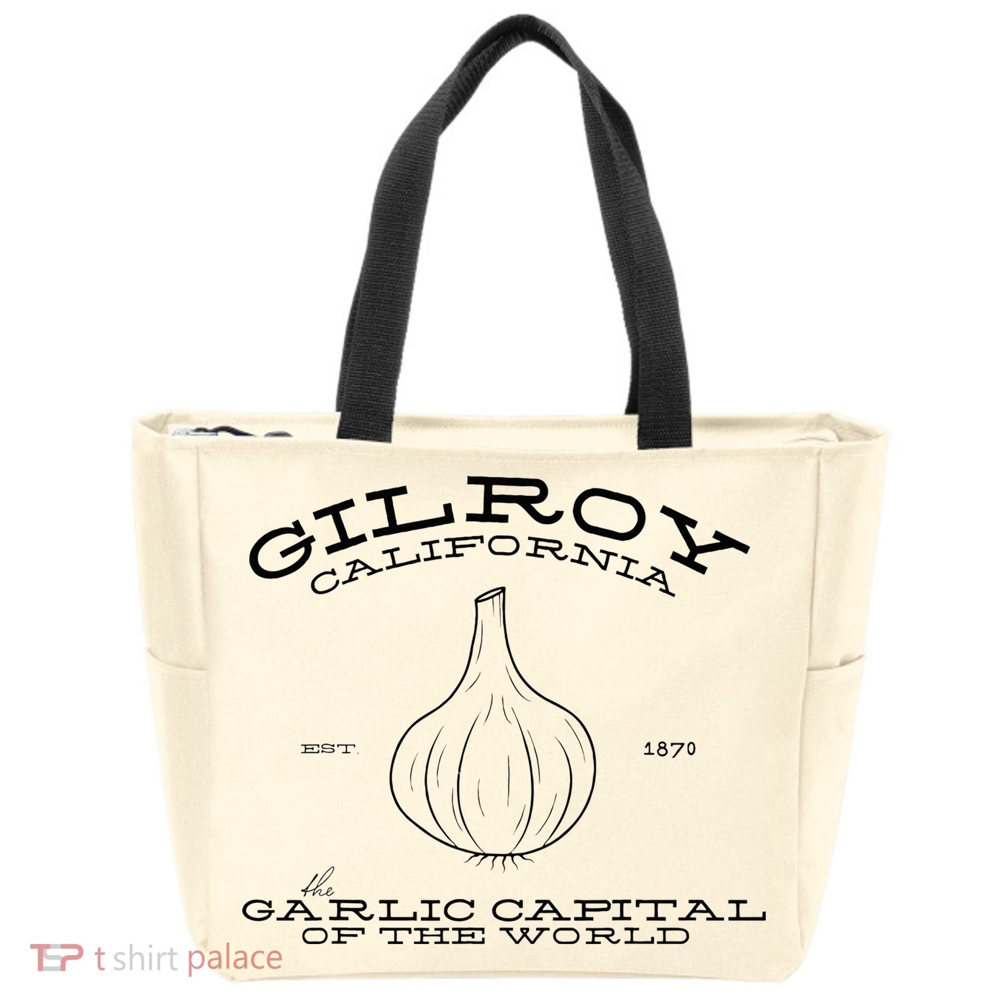 Gilroy California Est 1870 Garlic Lovers Tote Bag