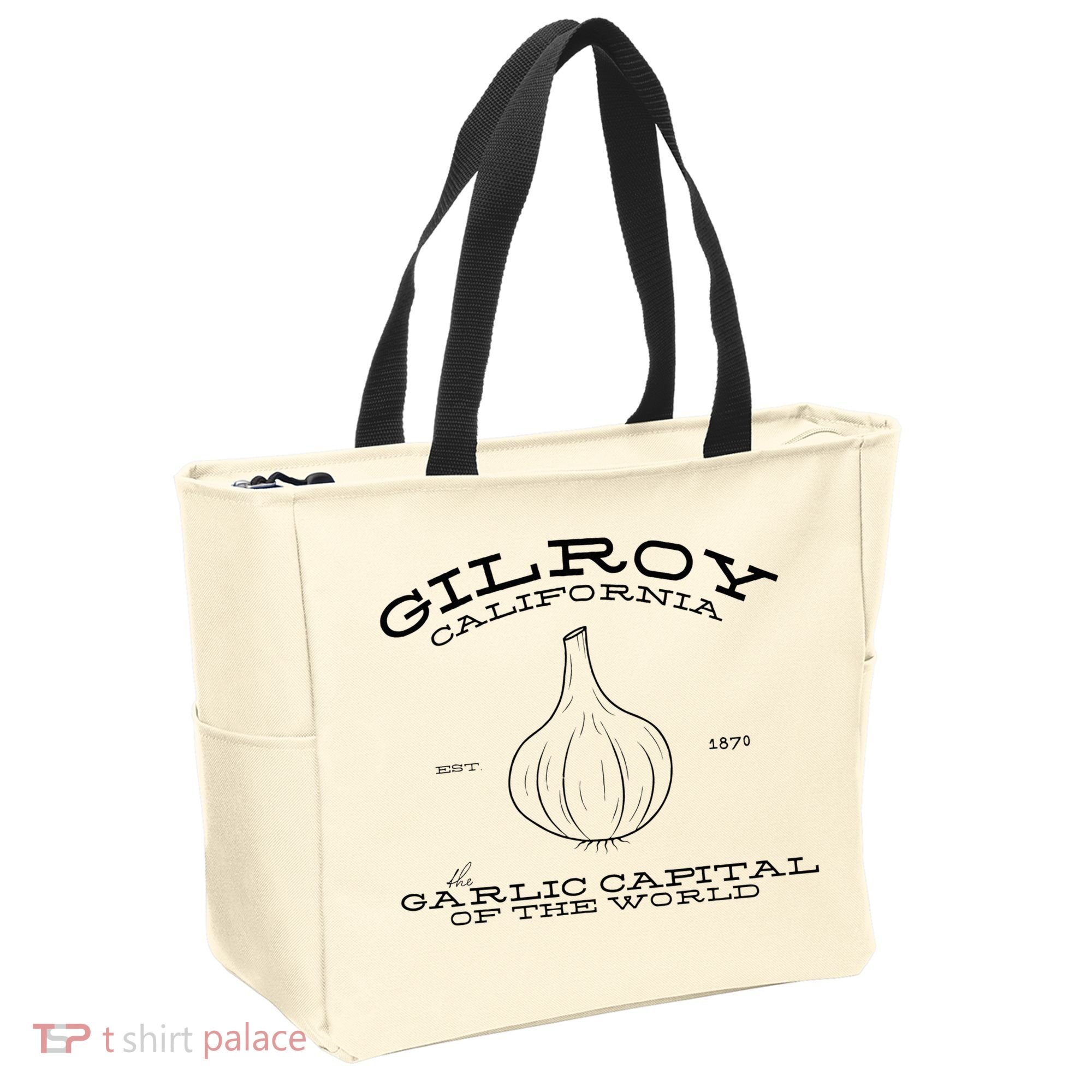 Gilroy California Est 1870 Garlic Lovers Tote Bag
