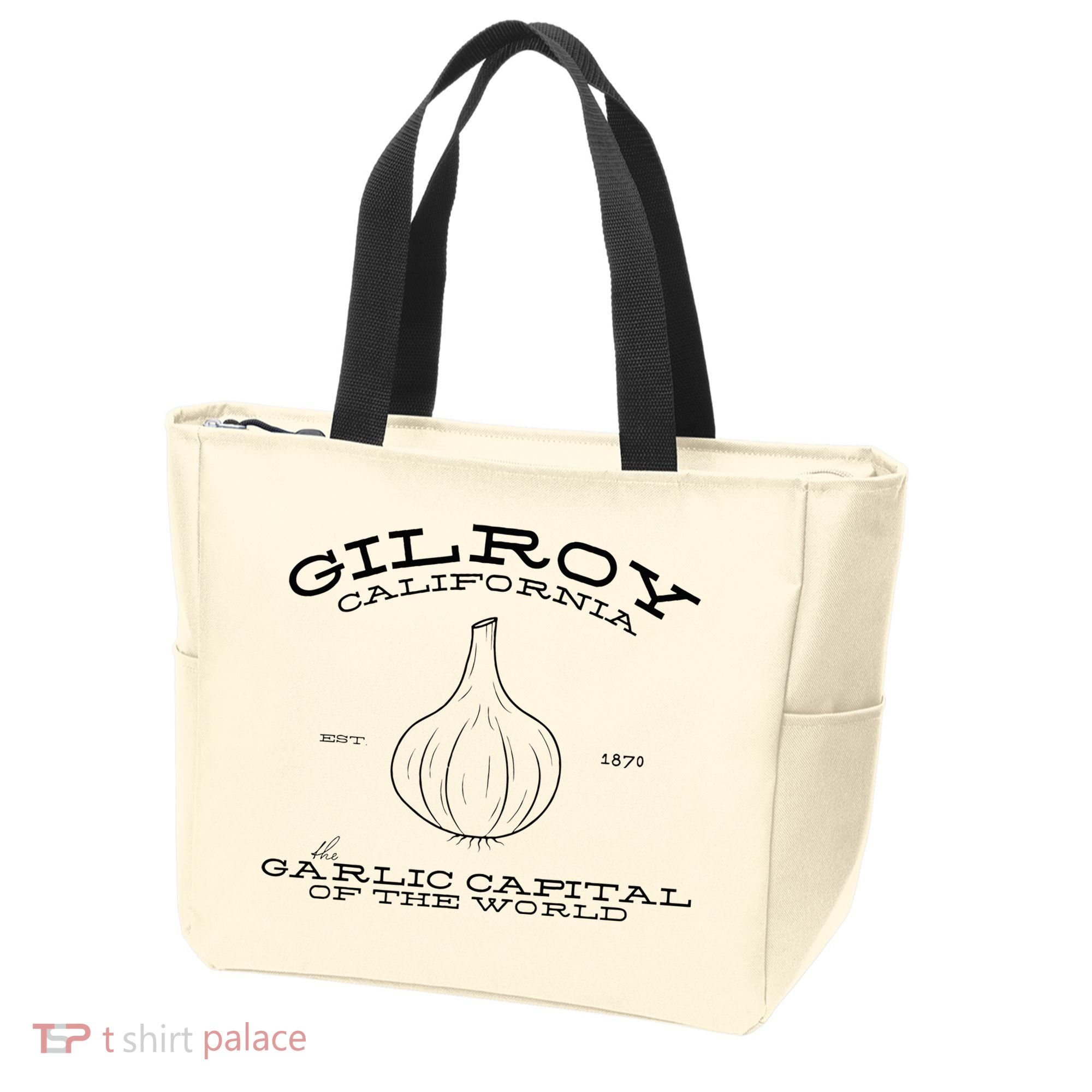 Gilroy California Est 1870 Garlic Lovers Tote Bag