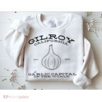 Gilroy California Est 1870 Garlic Lovers Sweatshirt thumb 2