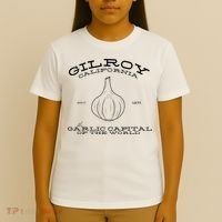 Gilroy California Est 1870 Garlic Lovers T-Shirt thumb 4