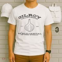 Gilroy California Est 1870 Garlic Lovers T-Shirt thumb 6