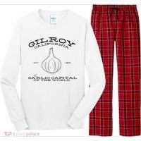 Gilroy California Est 1870 Garlic Lovers Long Sleeve Pajama Set thumb 0