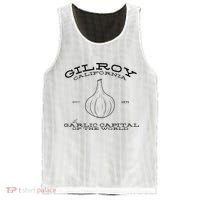 Gilroy California Est 1870 Garlic Lovers Mesh Reversible Basketball Jersey Tank thumb 0