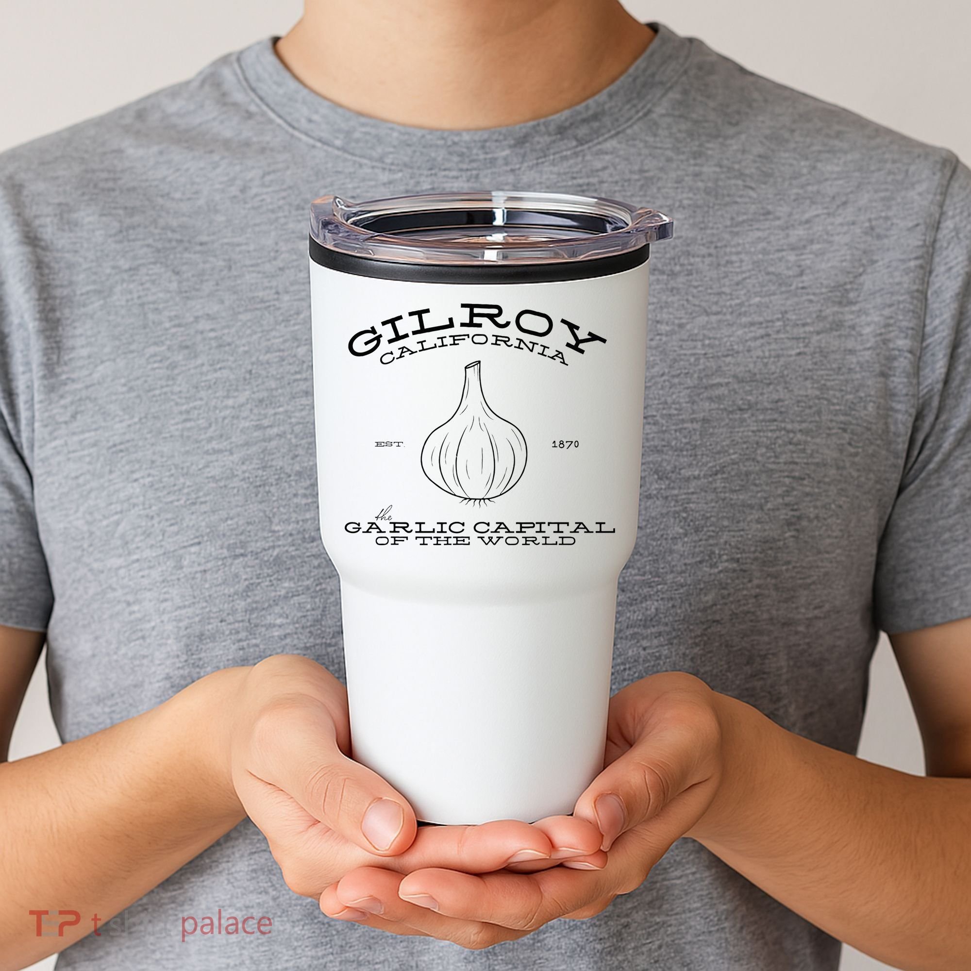 Gilroy California Est 1870 Garlic Lovers Tumbler