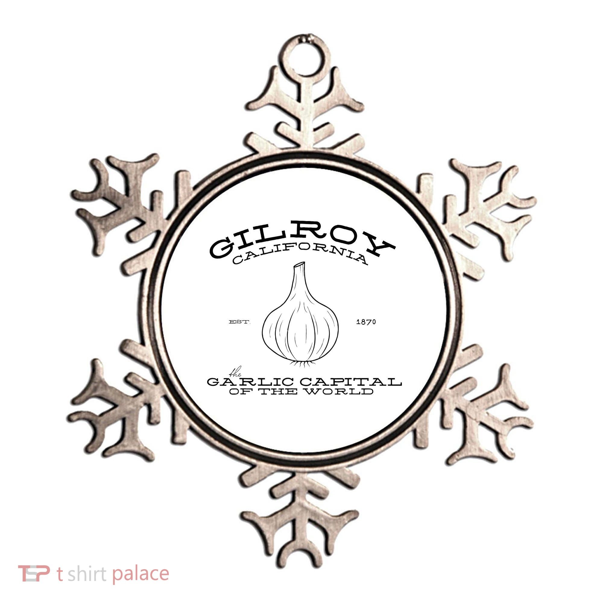 Gilroy California Est 1870 Garlic Lovers Ornament