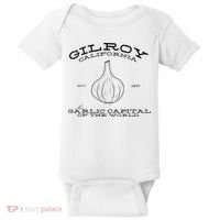 Gilroy California Est 1870 Garlic Lovers Baby Bodysuit thumb 0