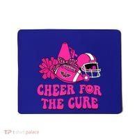 Groovy Cheer For The Cure Football Breast Cancer Support Gift Mousepad thumb 0