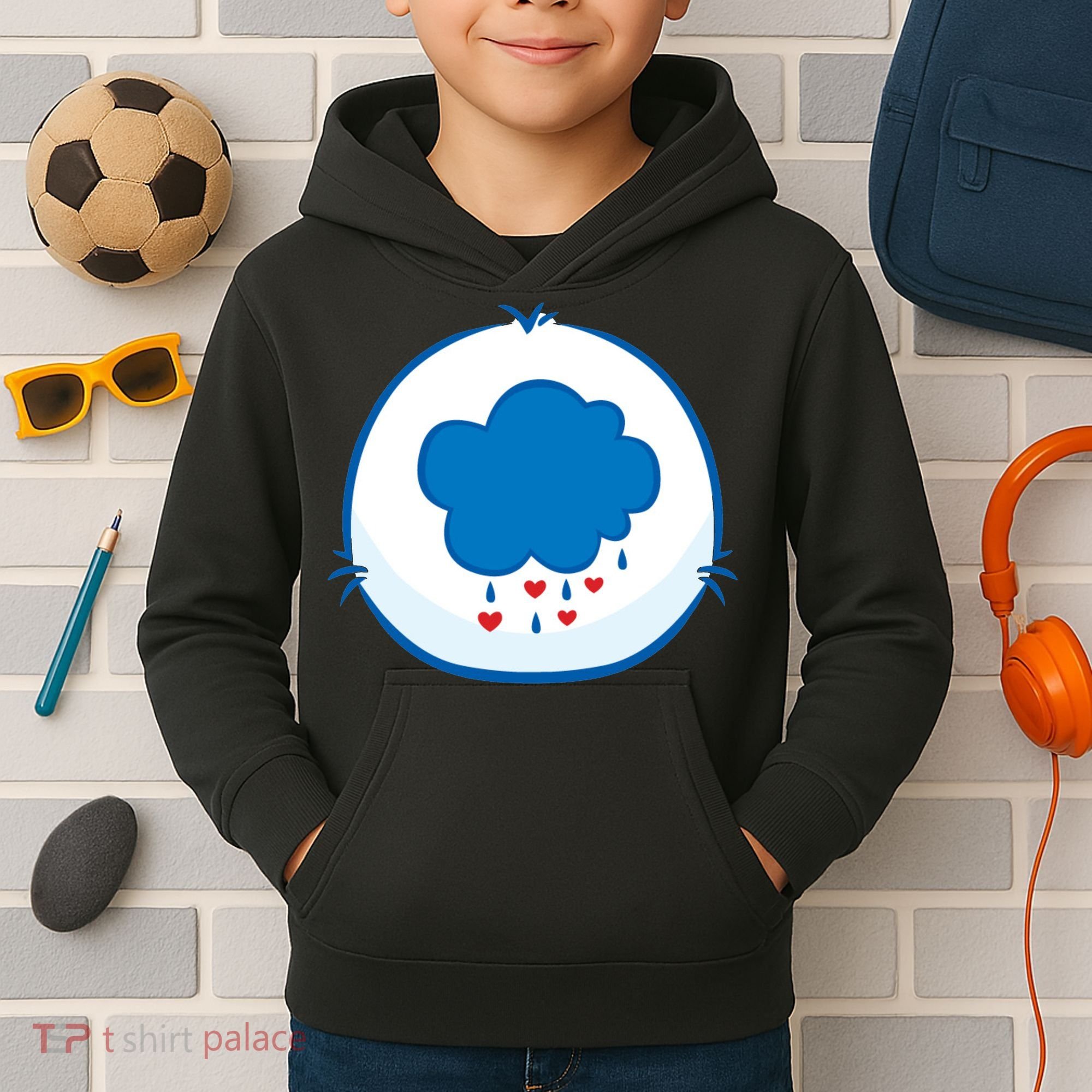 Grumpy Care For Bear Kids Hoodie