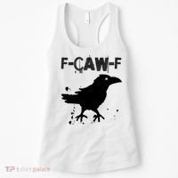  Grunge Coffee F-CAW-F Crow Adult Humor Graphic  Women's Tank Top thumb 0