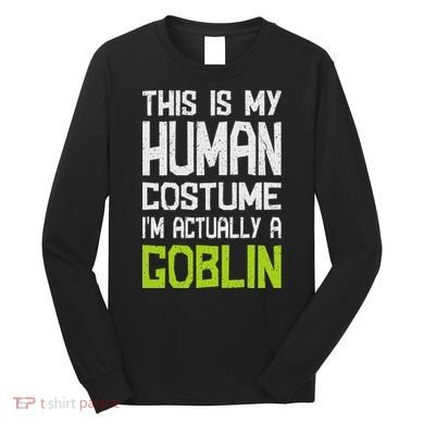 Goblin Creature Fantasy World Goblin Leprechaun Costume Long Sleeve Shirt