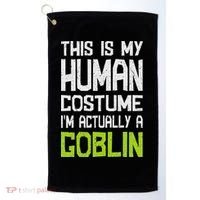 Goblin Creature Fantasy World Goblin Leprechaun Costume Golf Towel thumb 0