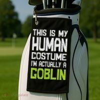 Goblin Creature Fantasy World Goblin Leprechaun Costume Golf Towel thumb 2