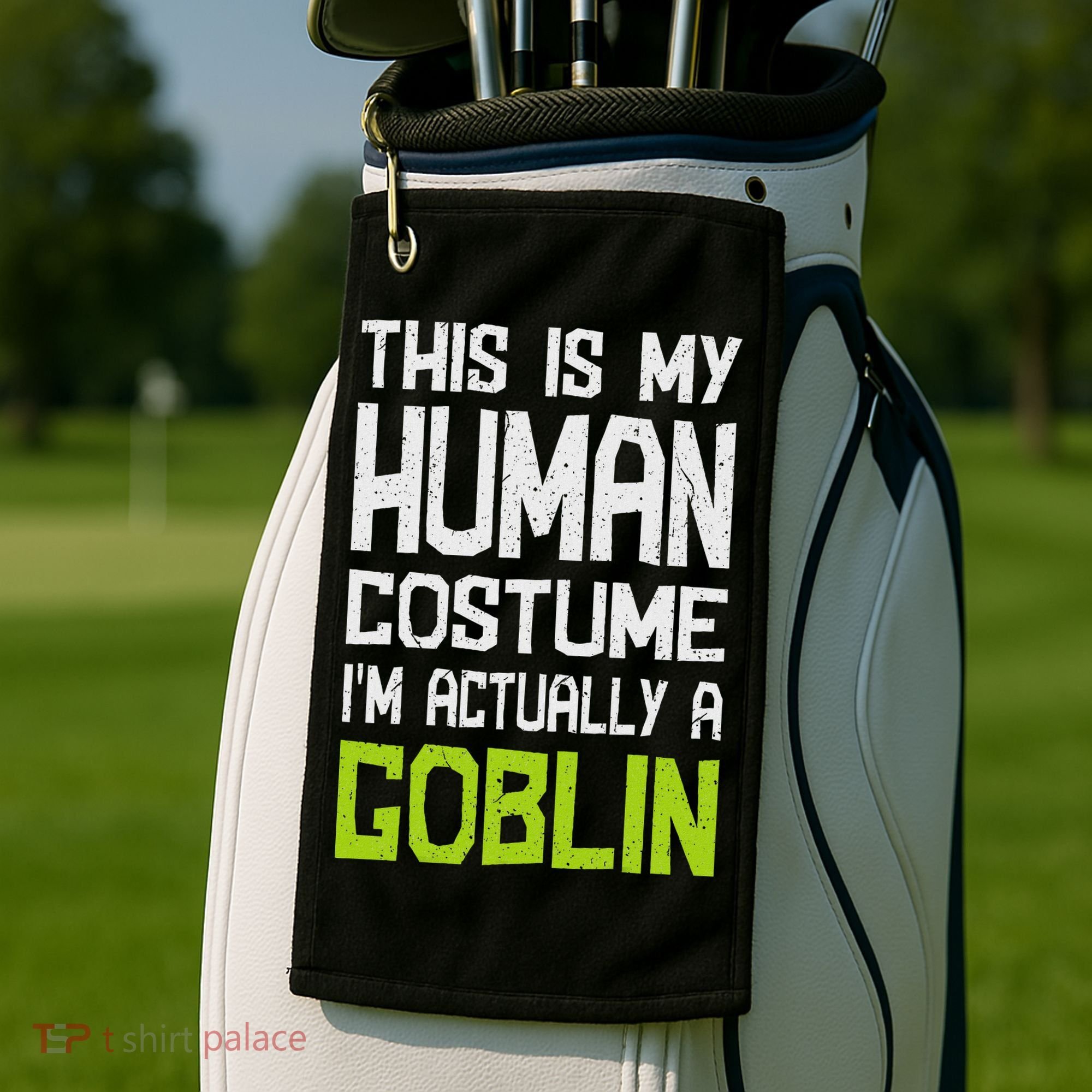 Goblin Creature Fantasy World Goblin Leprechaun Costume Golf Towel