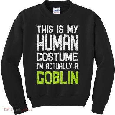 Goblin Creature Fantasy World Goblin Leprechaun Costume Kids Sweatshirt