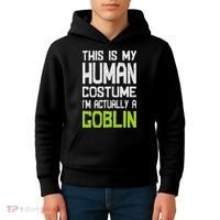 Goblin Creature Fantasy World Goblin Leprechaun Costume Kids Hoodie thumb 4