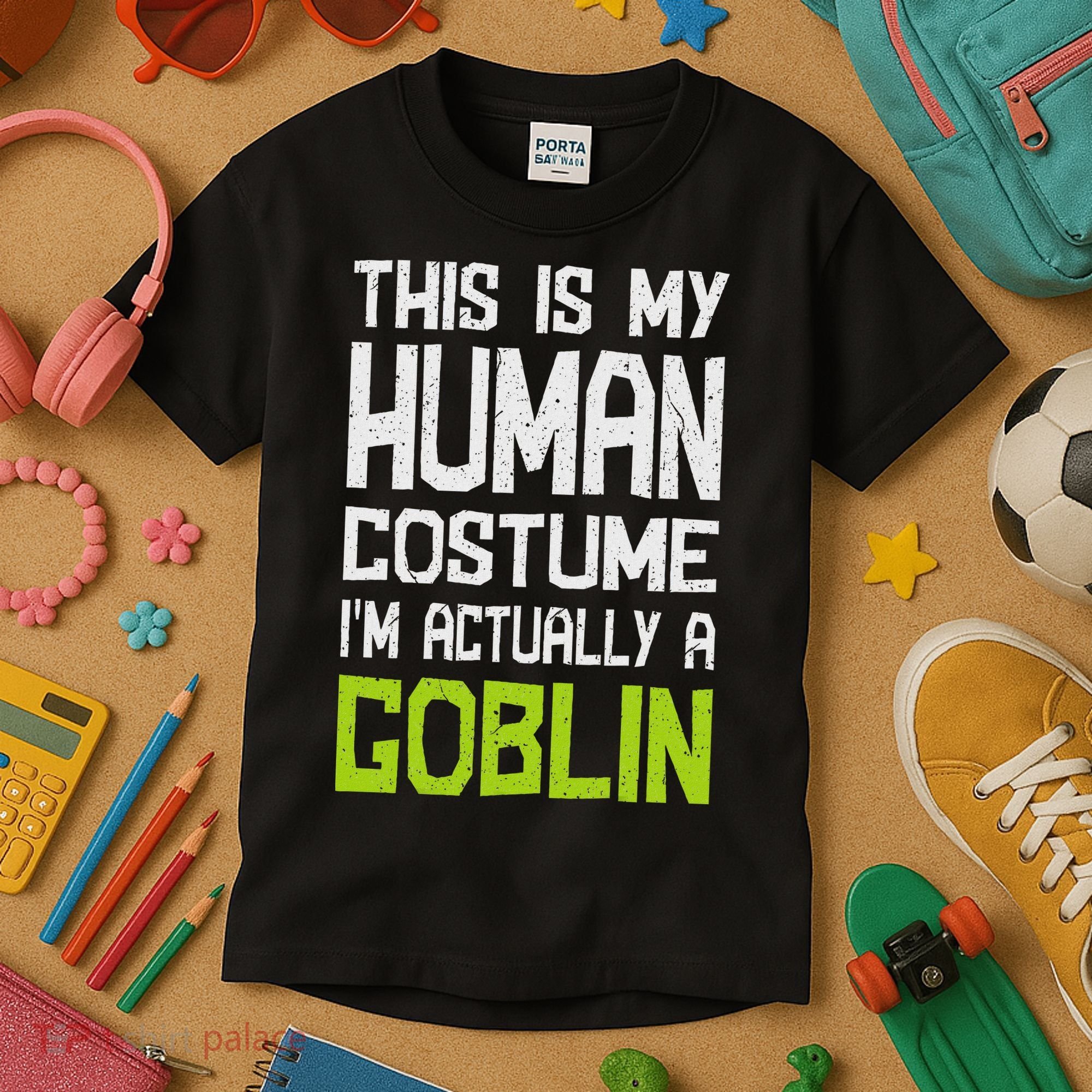 Goblin Creature Fantasy World Goblin Leprechaun Costume Kids T-Shirt