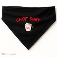 Graphic Chinese Food Chop Suey USA-Made Doggie Bandana thumb 0