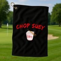 Graphic Chinese Food Chop Suey Golf Towel thumb 1