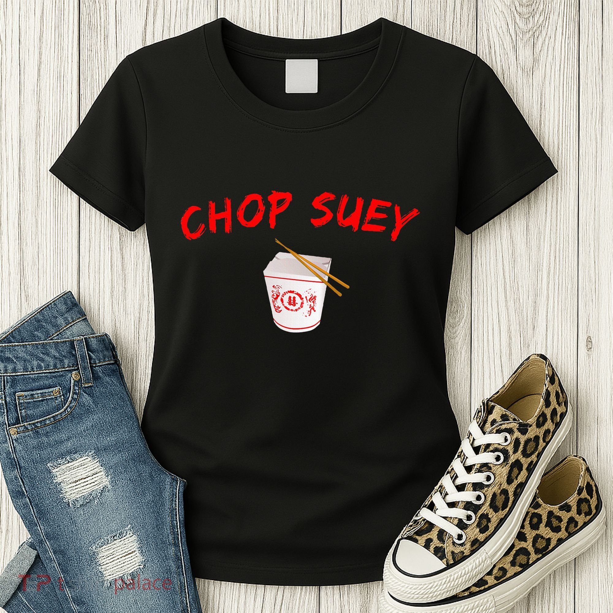 Graphic Chinese Food Chop Suey Women's T-Shirt