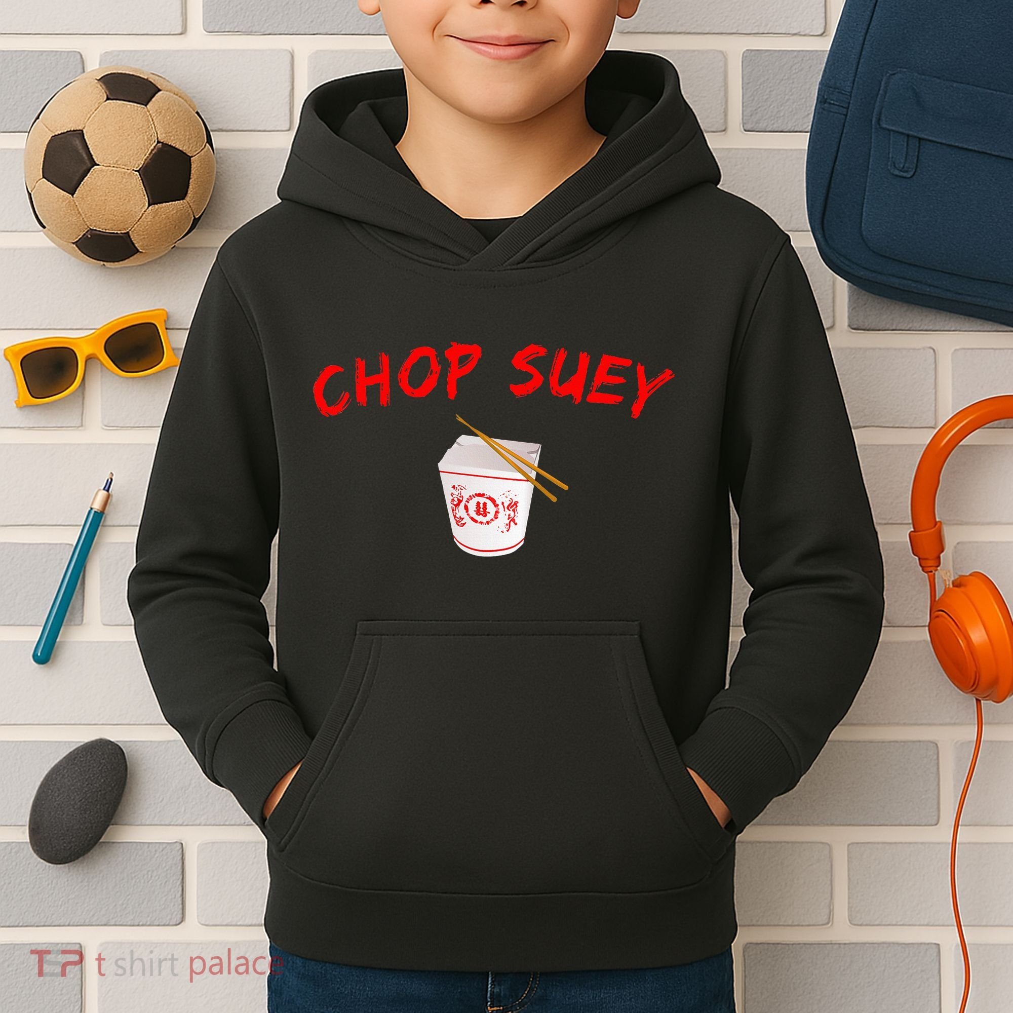 Graphic Chinese Food Chop Suey Kids Hoodie