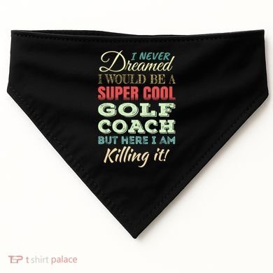 Golf Coach Funny Gift Appreciation Cool Gift USA-Made Doggie Bandana