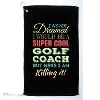 Golf Coach Funny Gift Appreciation Cool Gift Golf Towel thumb 0